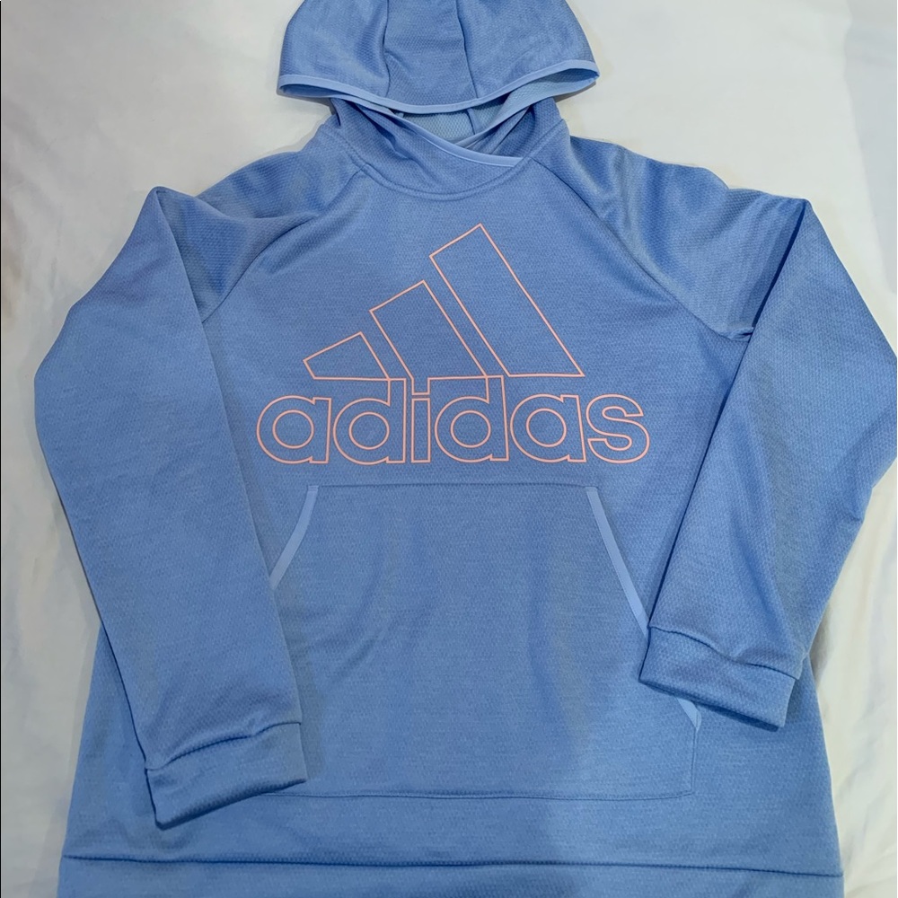 Adidas Baby blue Hoddie Size: L
